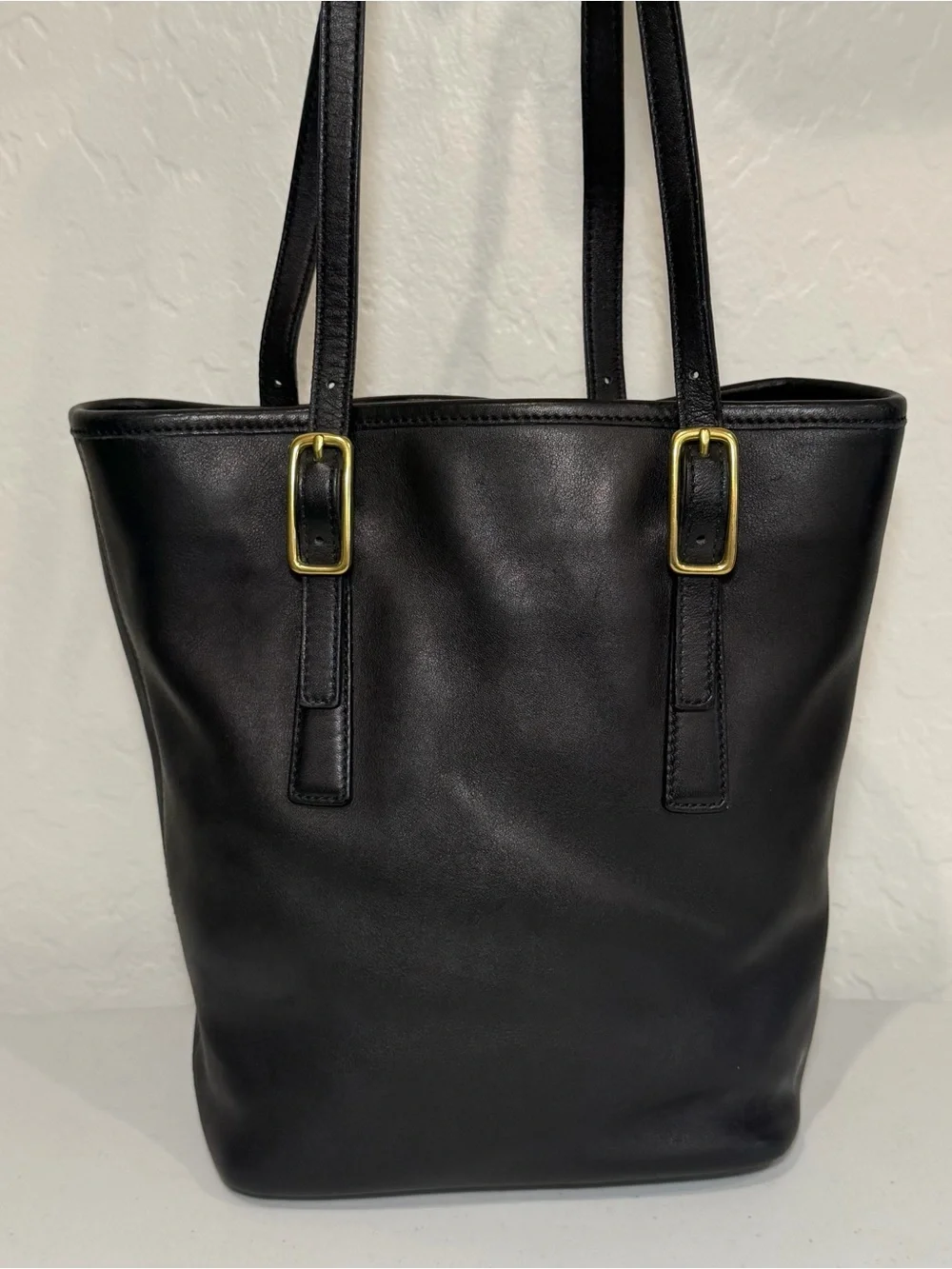 Coach Legacy Black Leather Bucket Bag Vintage